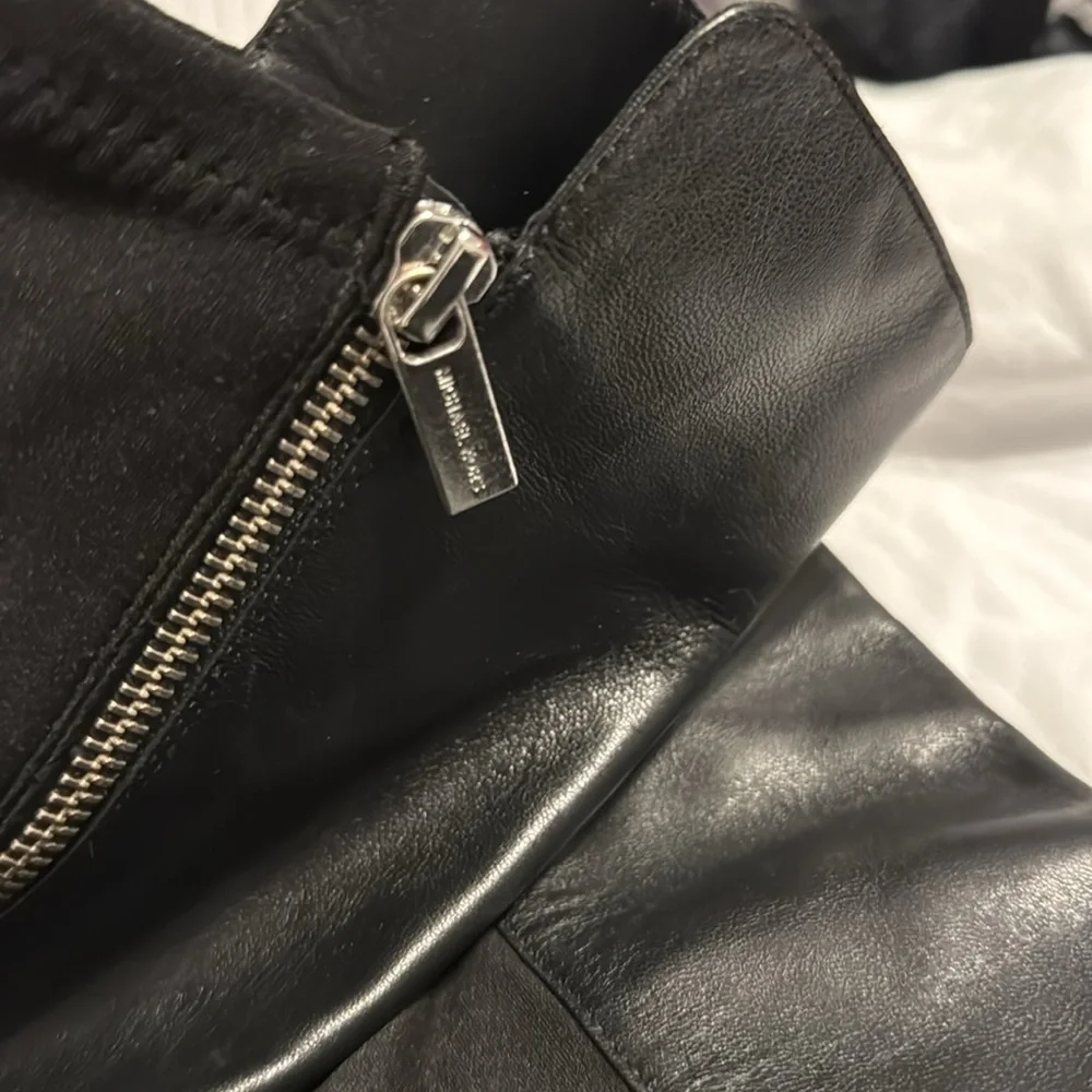 Michael Kors Womens Riding Boots Size 8.5 M Bromley Black Leather Knee H…